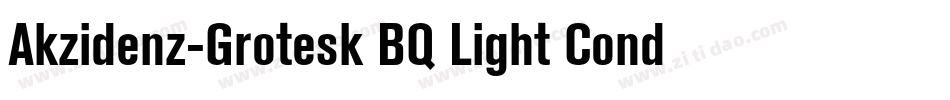 Akzidenz-Grotesk BQ Light Conde字体转换